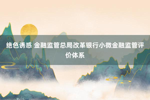绝色诱惑 金融监管总局改革银行小微金融监管评价体系