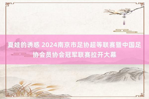 夏娃的诱惑 2024南京市足协超等联赛暨中国足协会员协会冠军联赛拉开大幕