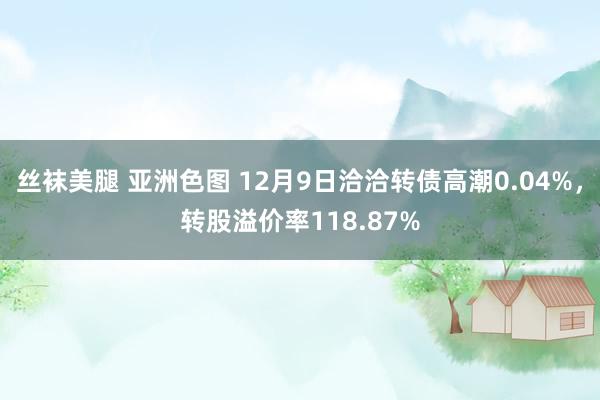 丝袜美腿 亚洲色图 12月9日洽洽转债高潮0.04%，转股溢价率118.87%