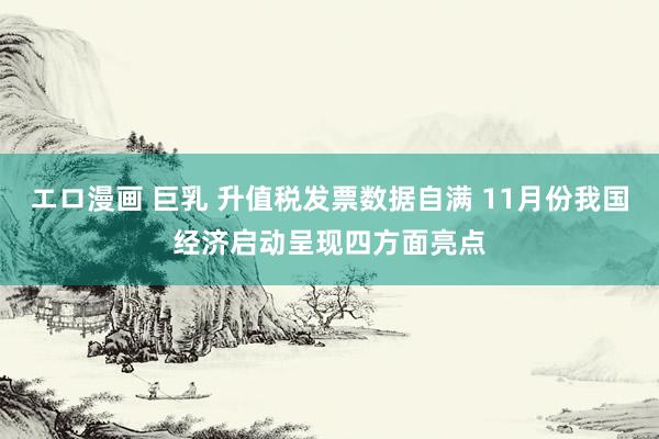 エロ漫画 巨乳 升值税发票数据自满 11月份我国经济启动呈现四方面亮点