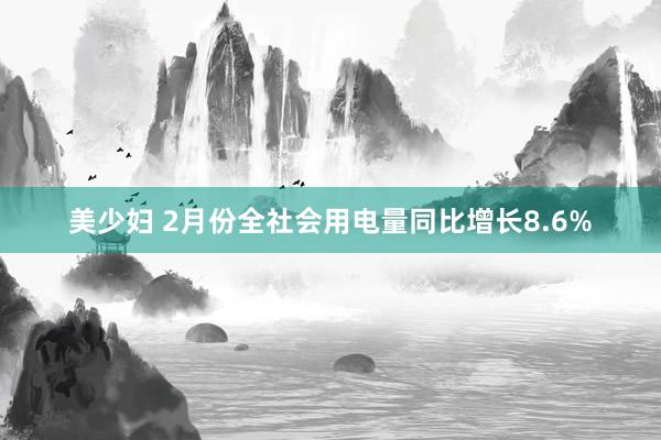 美少妇 2月份全社会用电量同比增长8.6%