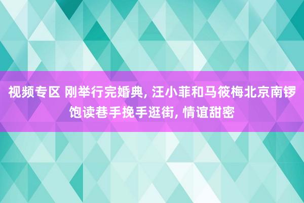 视频专区 刚举行完婚典， 汪小菲和马筱梅北京南锣饱读巷手挽手逛街， 情谊甜密